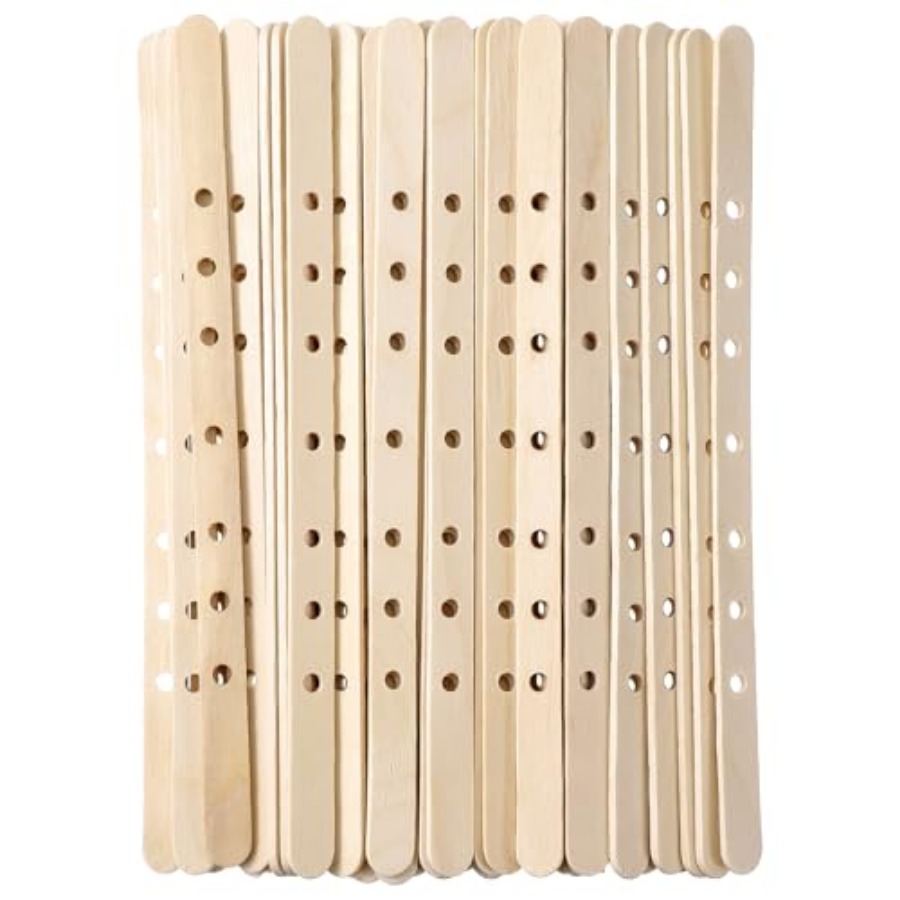 Candle Making Homewood - Wooden Candle Wick Holders 50 Pcs