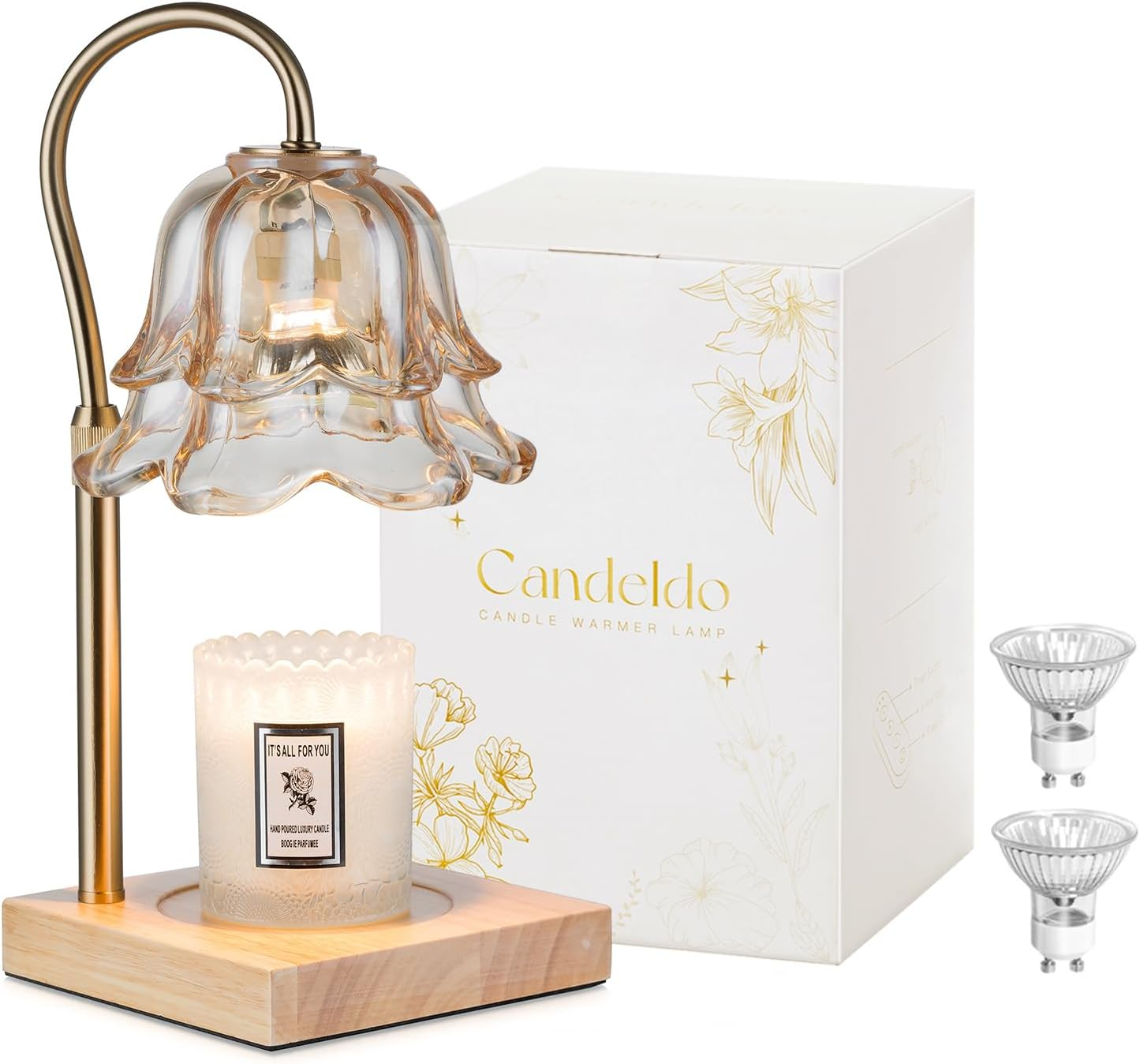 Candle Making Things - Candle Warmer Lamp with Timer: Flower