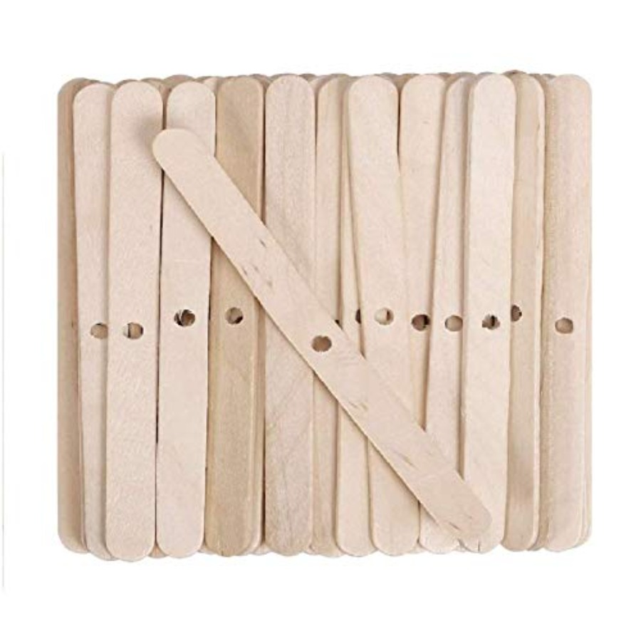 Candle Making Homewood - 100pcs Wooden Candle Wick Holders, Candle