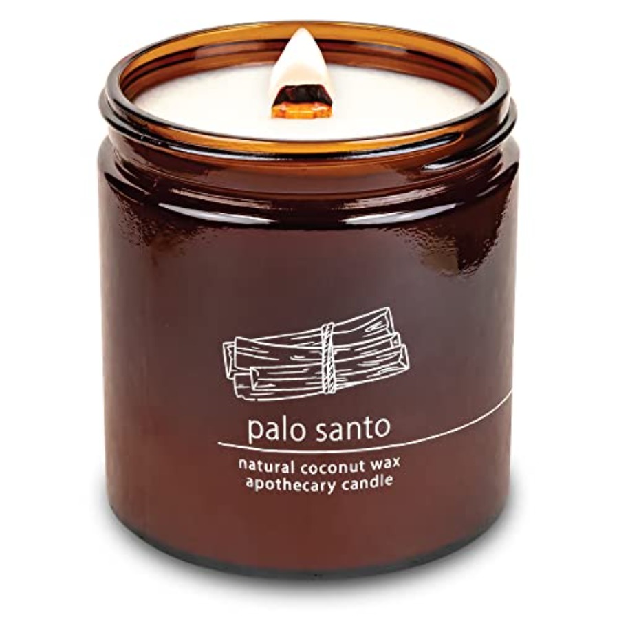 Wood Wick Crackle - Palo Santo Apothecary Hand-Poured Scented Candle