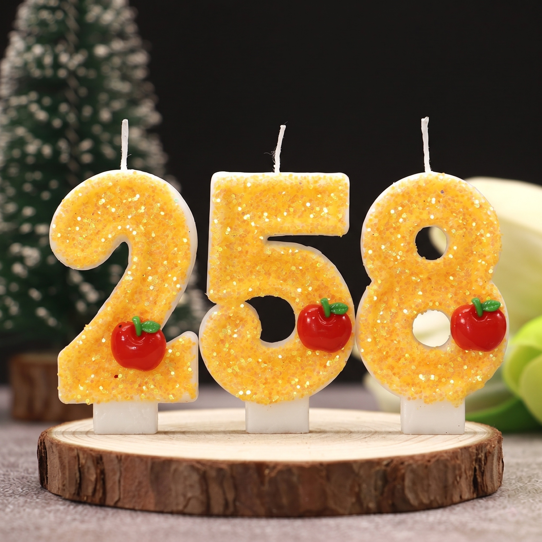 Candle Making Things - Red Apple Fresh Yellow Digital Birthday
