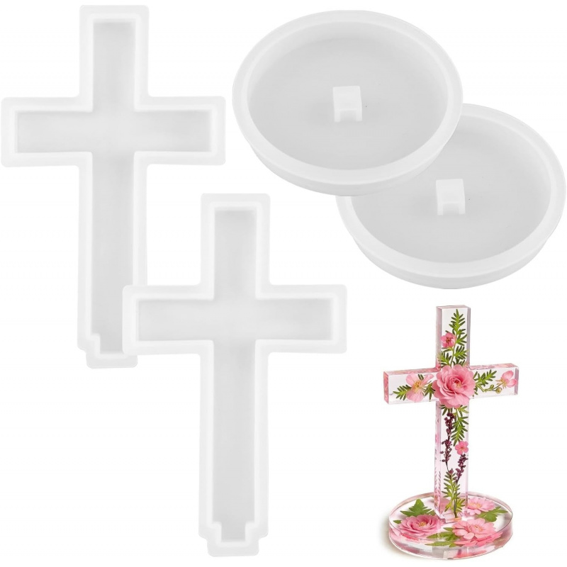 Candle Making Class - Two silicone molds with a base