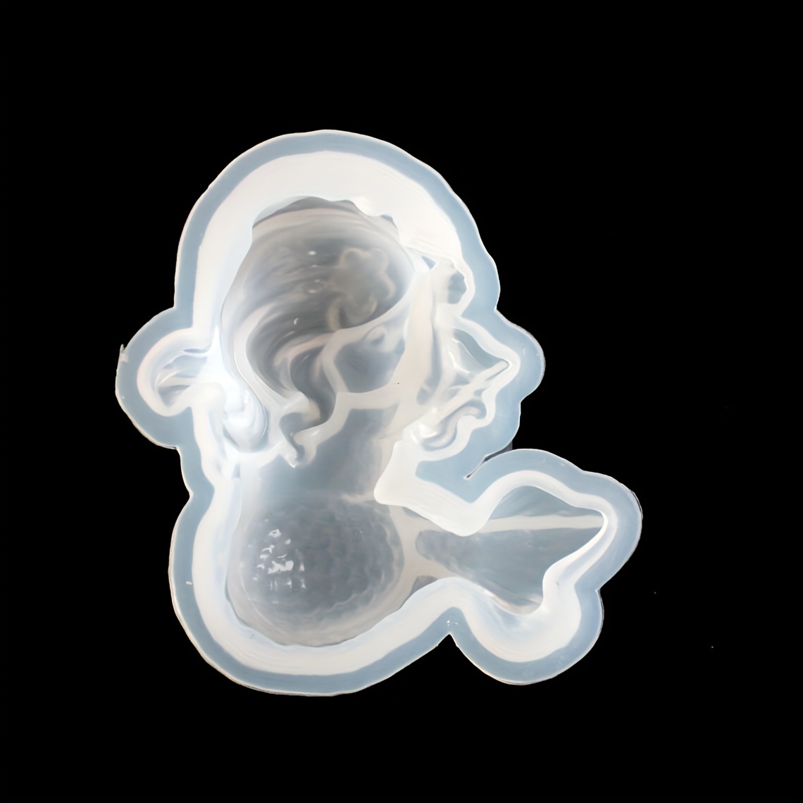 Candle Making Things - Cute Cartoon Mermaid Silicone Mold, 3D