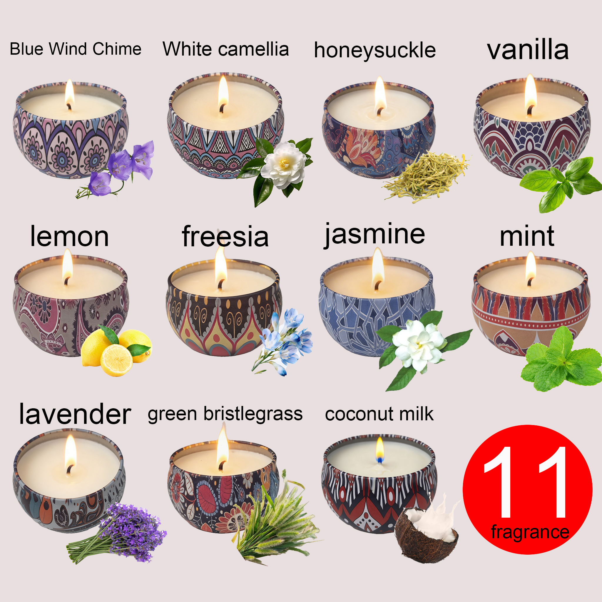 Candle Making Things - 1 Pack of Ham-Scented Aromatherapy Candles,