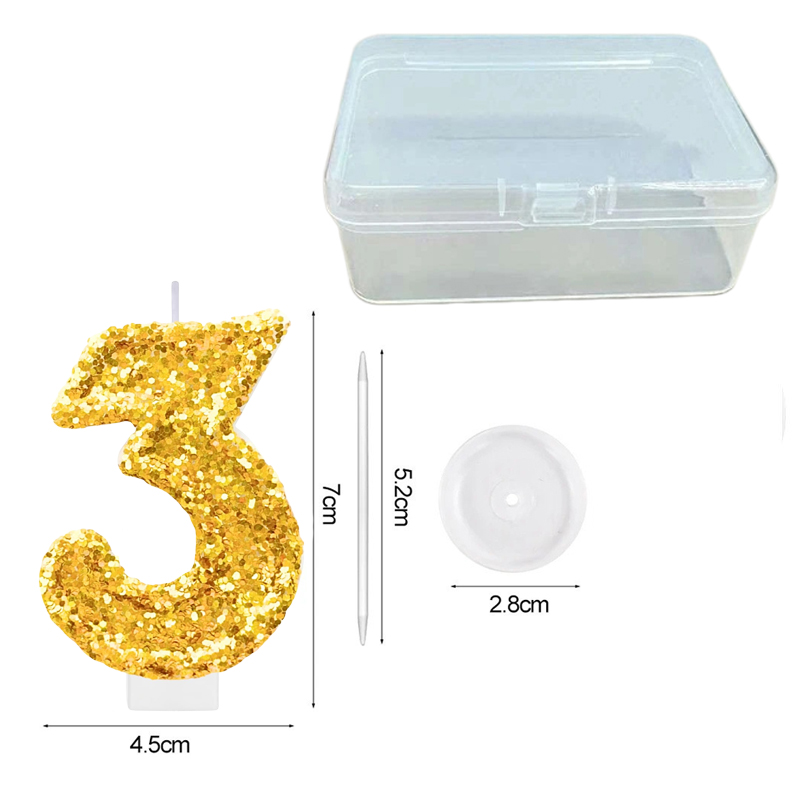 Digital Birthday Candle Gold C - Candle Making Things ulasan dan harga