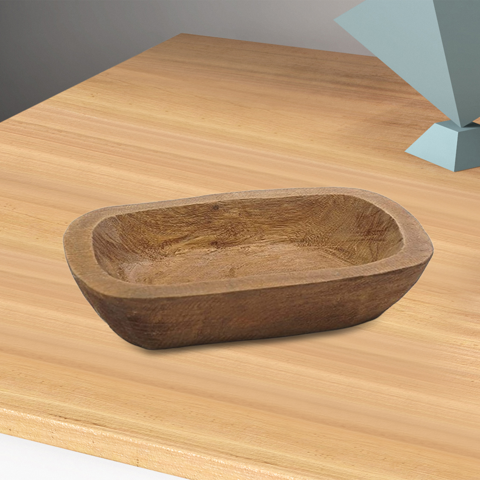 1Pc Solid Wooden Dough Bowl Ca - Candle Making Homewood ulasan dan harga