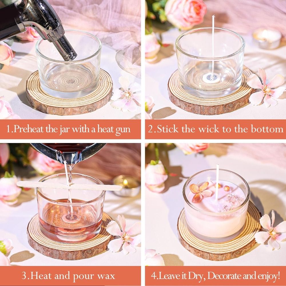 Clear Glass Candle Jars Transp - Candle Making Jars Wholesale ulasan dan harga