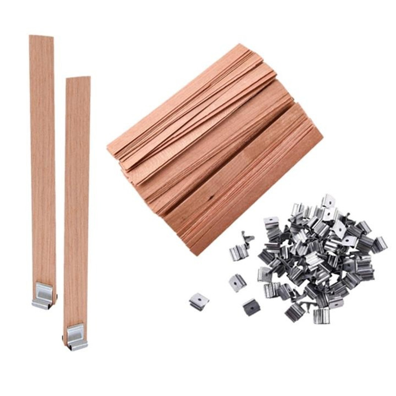 40Pcs Wooden Candle Wick Set w - Wood Wick Crackle ulasan dan harga