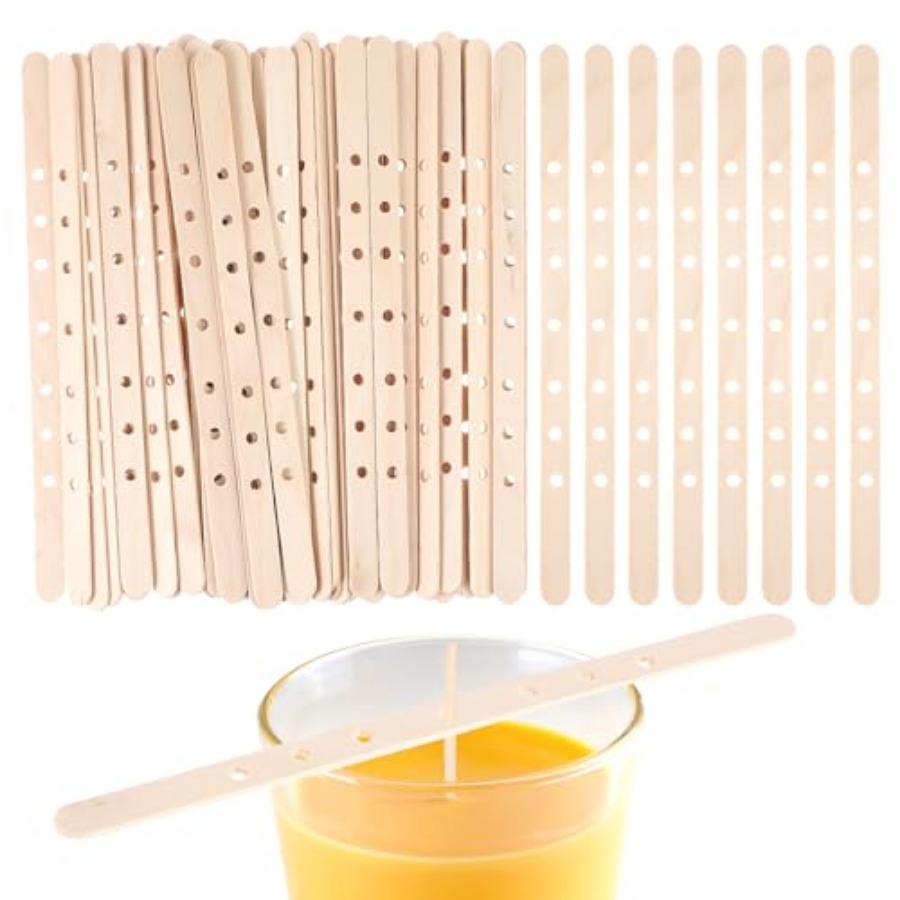 Wooden Candle Wick Holders 50  - Candle Making Homewood ulasan dan harga