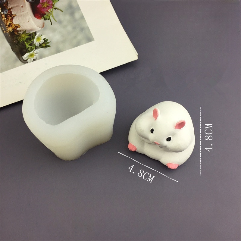 DIY Cute Hamster Mold Chocolat - Candle Making Items ulasan dan harga