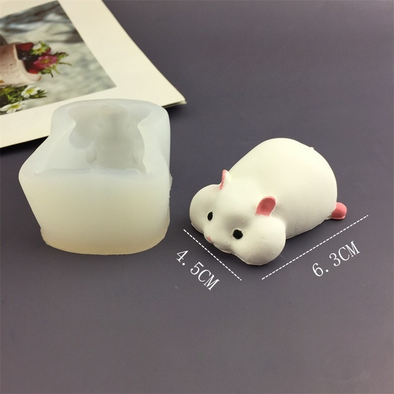 DIY Cute Hamster Mold Chocolat - Candle Making Items ulasan dan harga