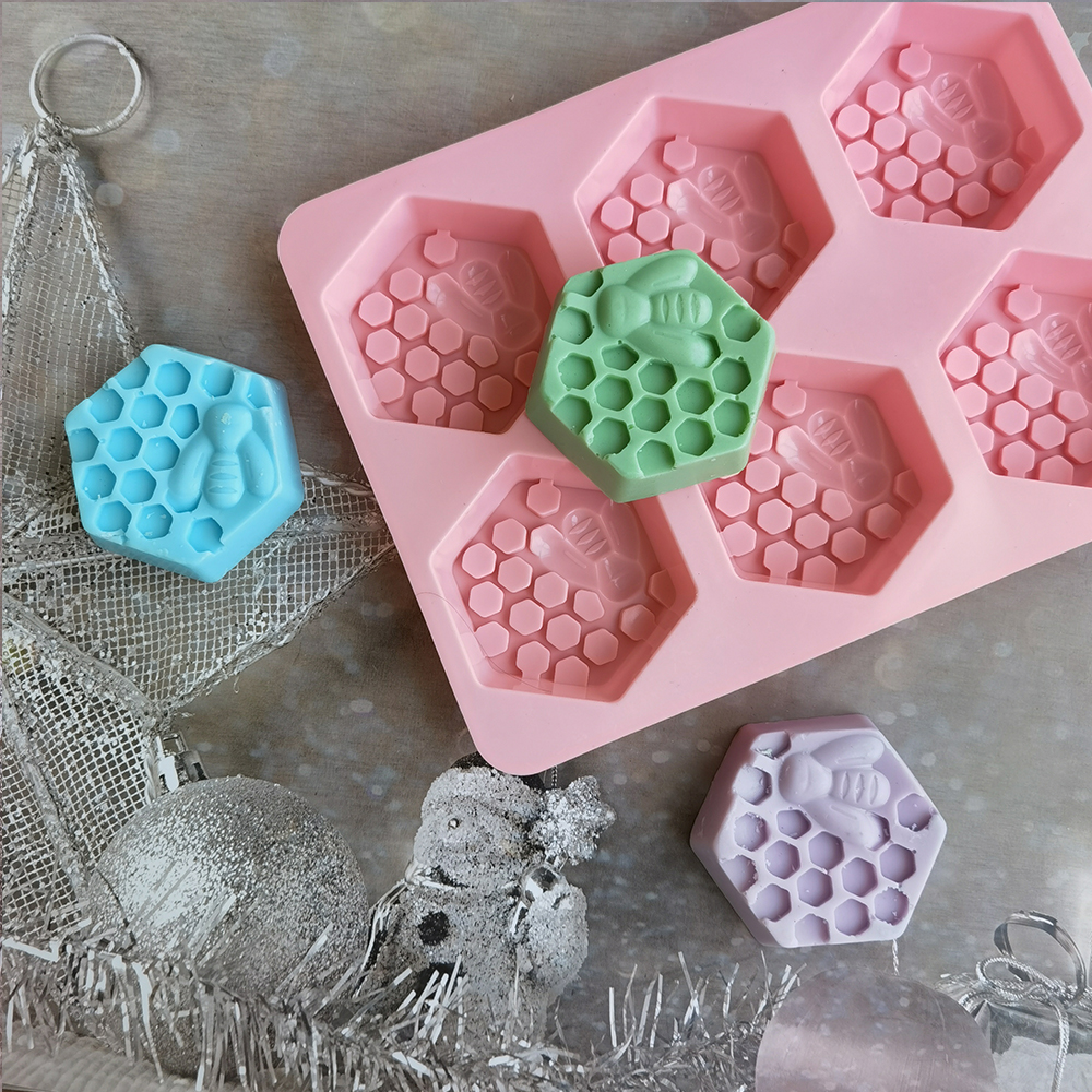 Silicone Hexagonal Bee Soap Mo - Candle Making Reno ulasan dan harga