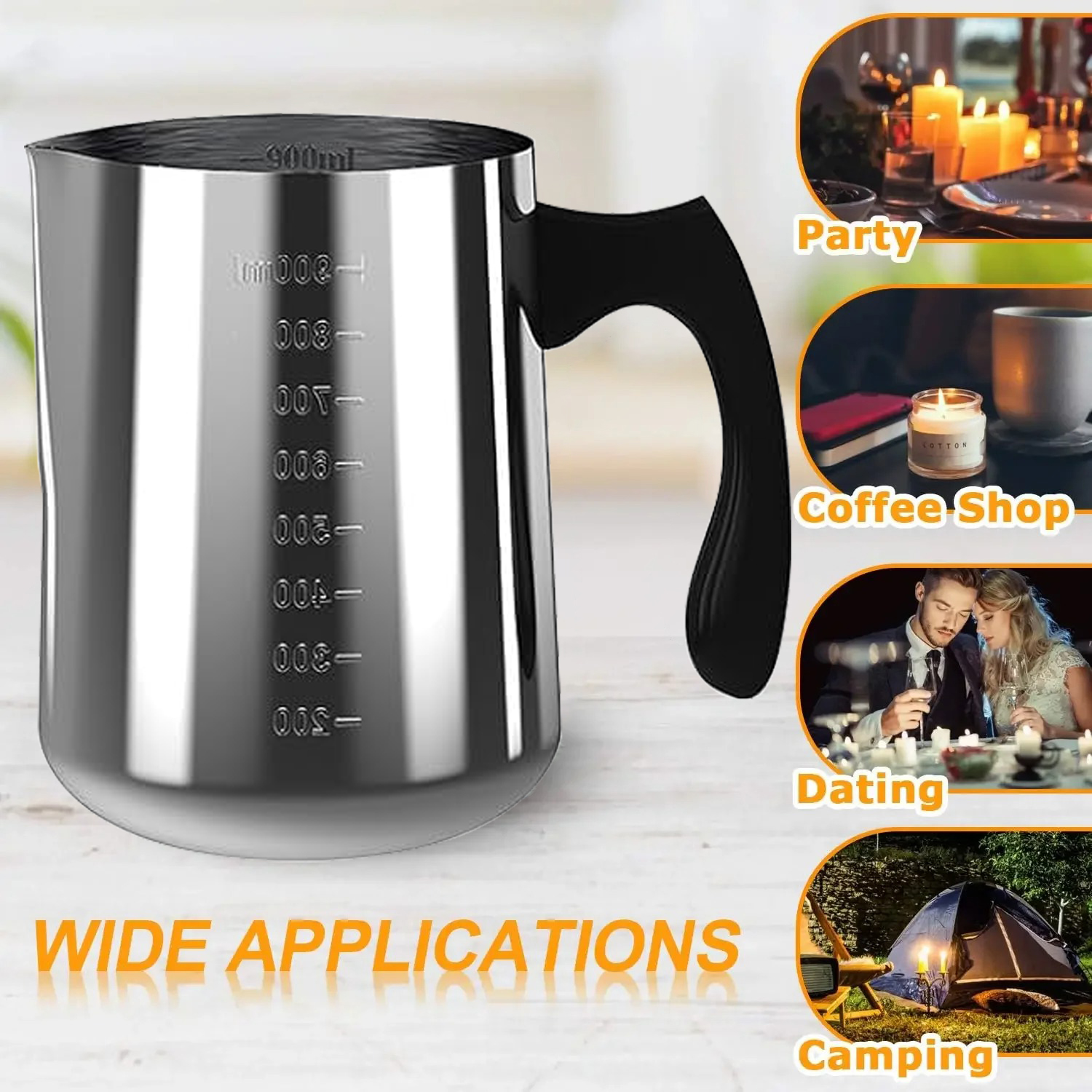 Candle Pouring Pot with Electr - Candle Making Jars Wholesale ulasan dan harga