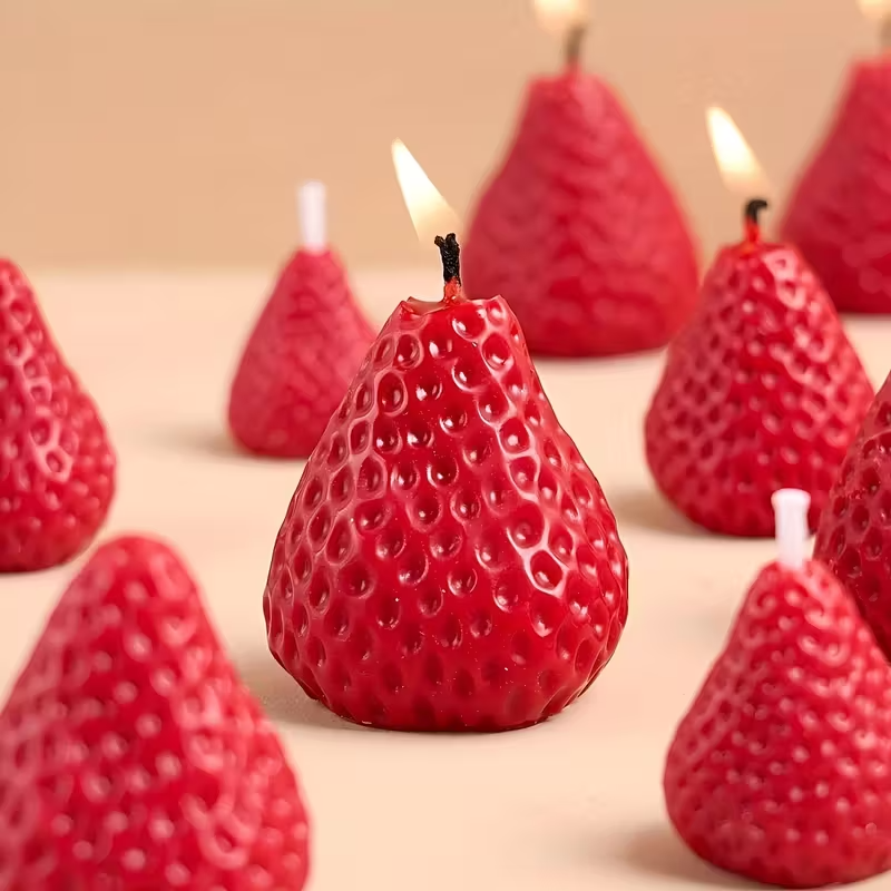 Strawberry Silicone Candle Mol - Candle Making Class ulasan dan harga