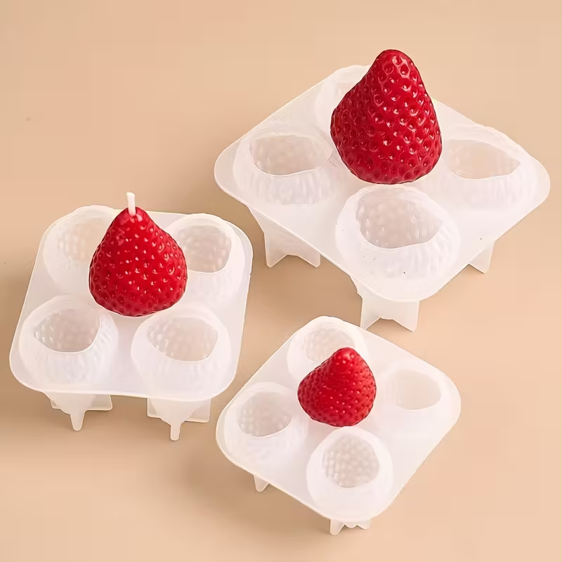 Strawberry Silicone Candle Mol - Candle Making Class ulasan dan harga