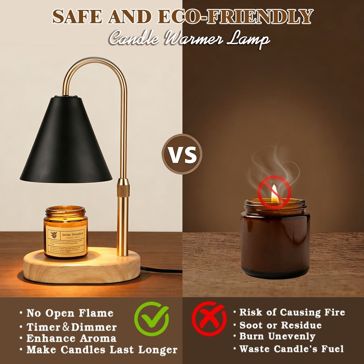Black Candle Warmer Lamp with  - Candle Making Things ulasan dan harga
