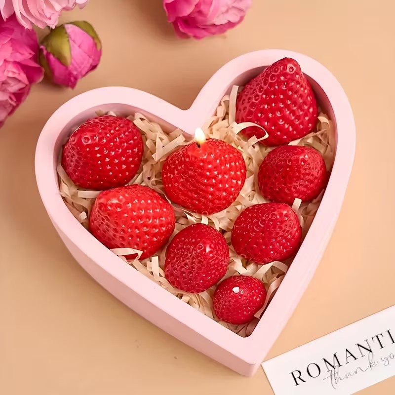 Strawberry Silicone Candle Mol - Candle Making Class ulasan dan harga