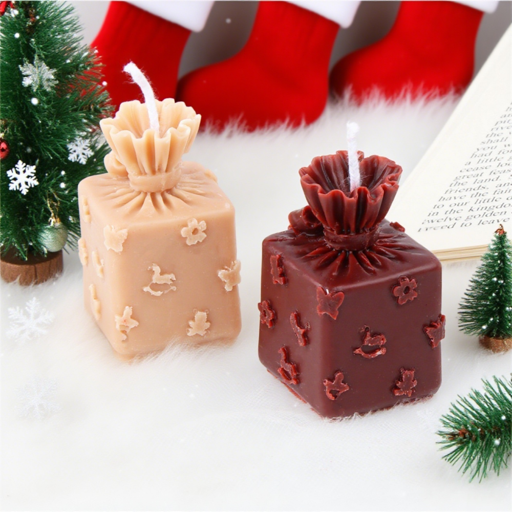 3D Xmas Gift Box Silicone Cand - Xmas Candle Making ulasan dan harga