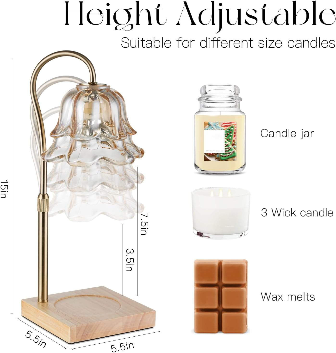 Candle Warmer Lamp with Timer: - Candle Making Things ulasan dan harga