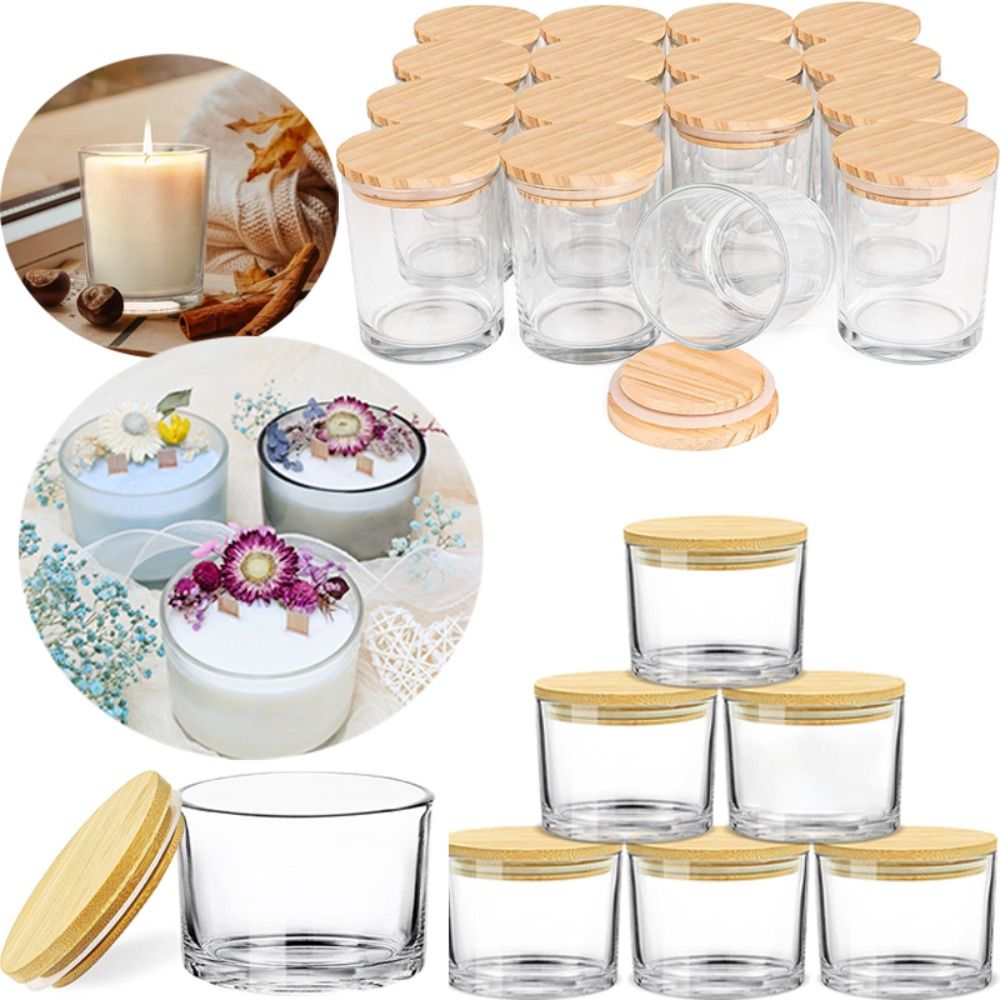 Clear Glass Candle Jars Small  - Candle Making Jars Wholesale ulasan dan harga