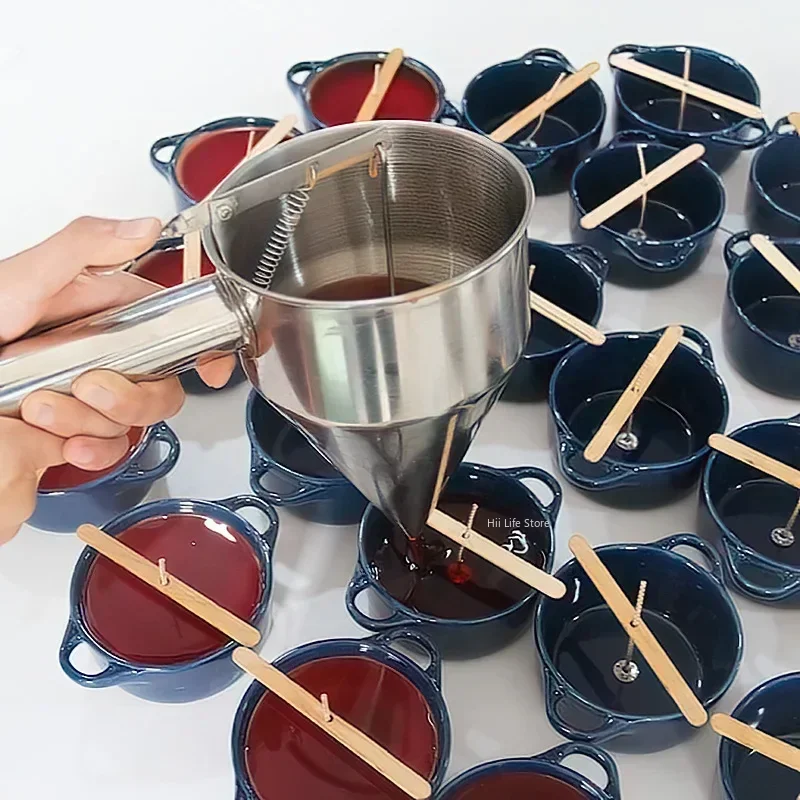 Stainless Steel Handheld Funne - Candle Making Jars Wholesale ulasan dan harga
