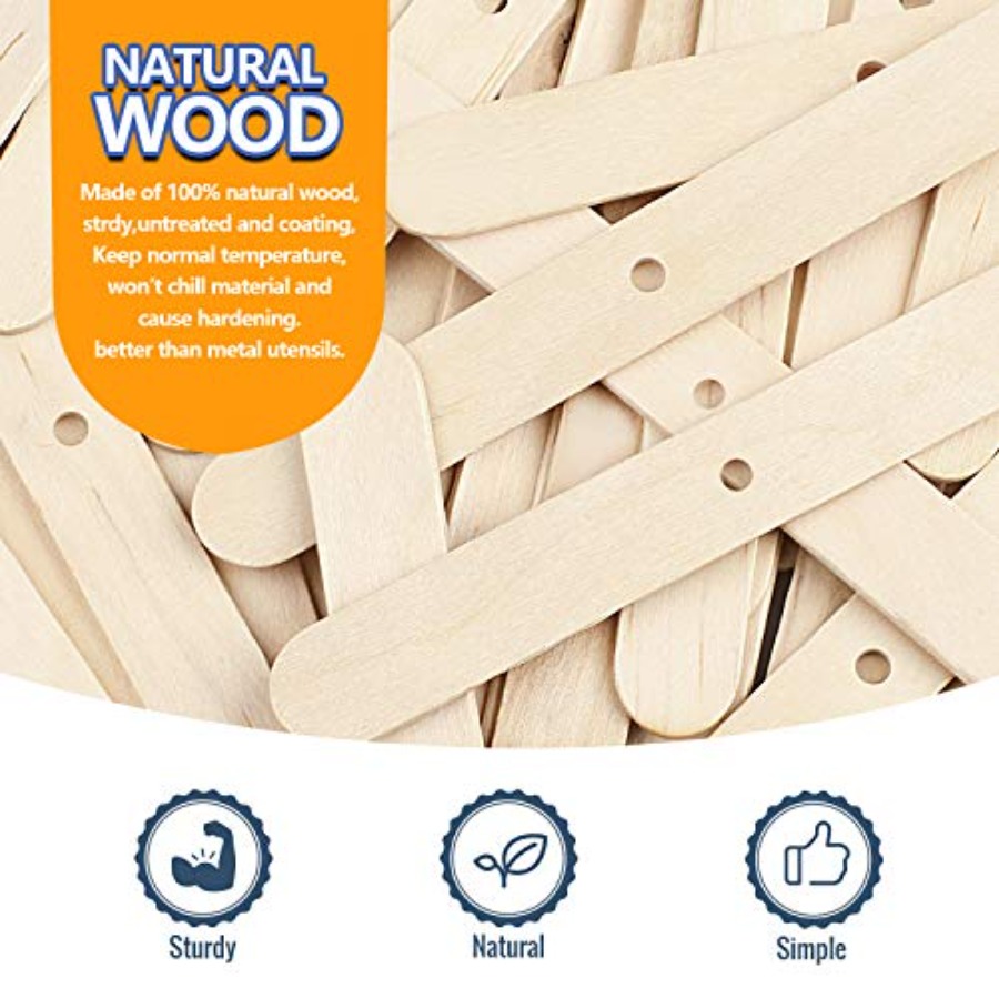 100pcs Wooden Candle Wick Hold - Candle Making Homewood ulasan dan harga