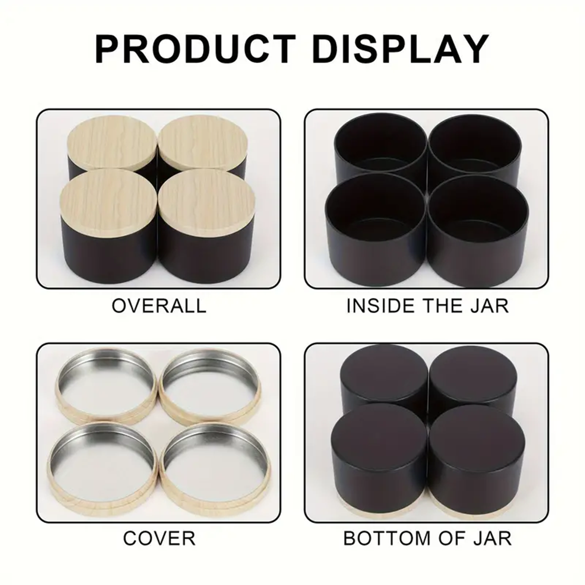 12pcs 4oz Candle Tins With Lid - Candle Making Jars Wholesale ulasan dan harga