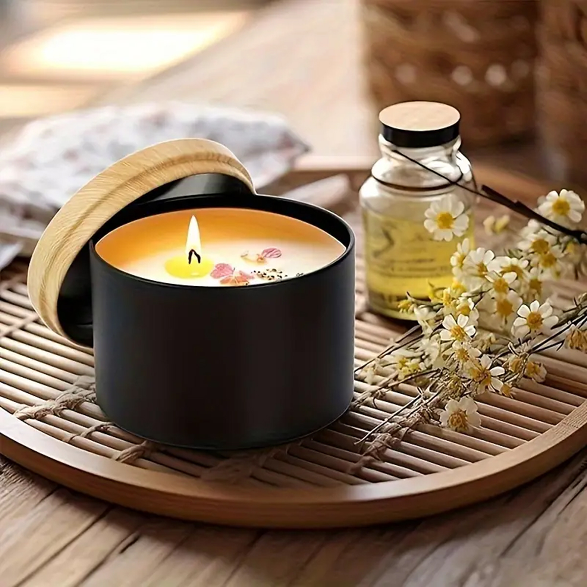 12pcs 4oz Candle Tins With Lid - Candle Making Jars Wholesale ulasan dan harga