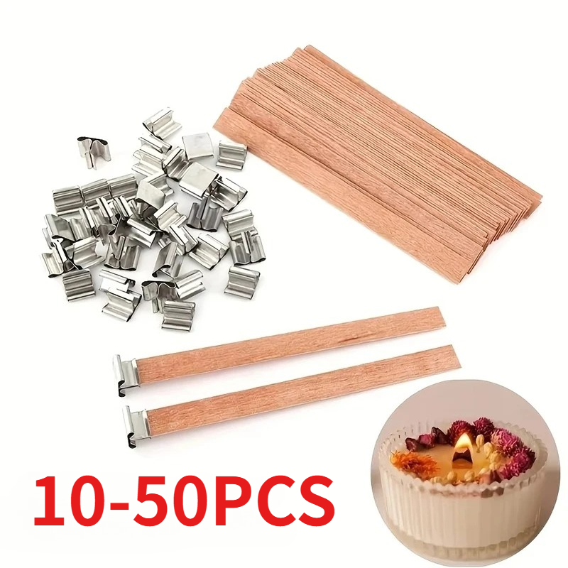 1-5Bags  Wooden Wick for Candl - Wood Wick Crackle ulasan dan harga