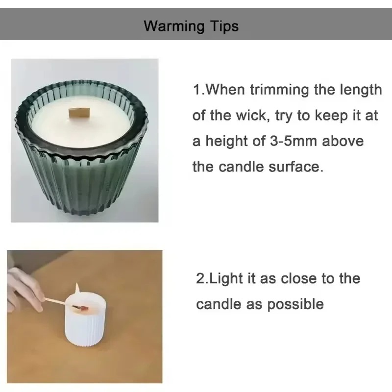 1-5Bags  Wooden Wick for Candl - Wood Wick Crackle ulasan dan harga