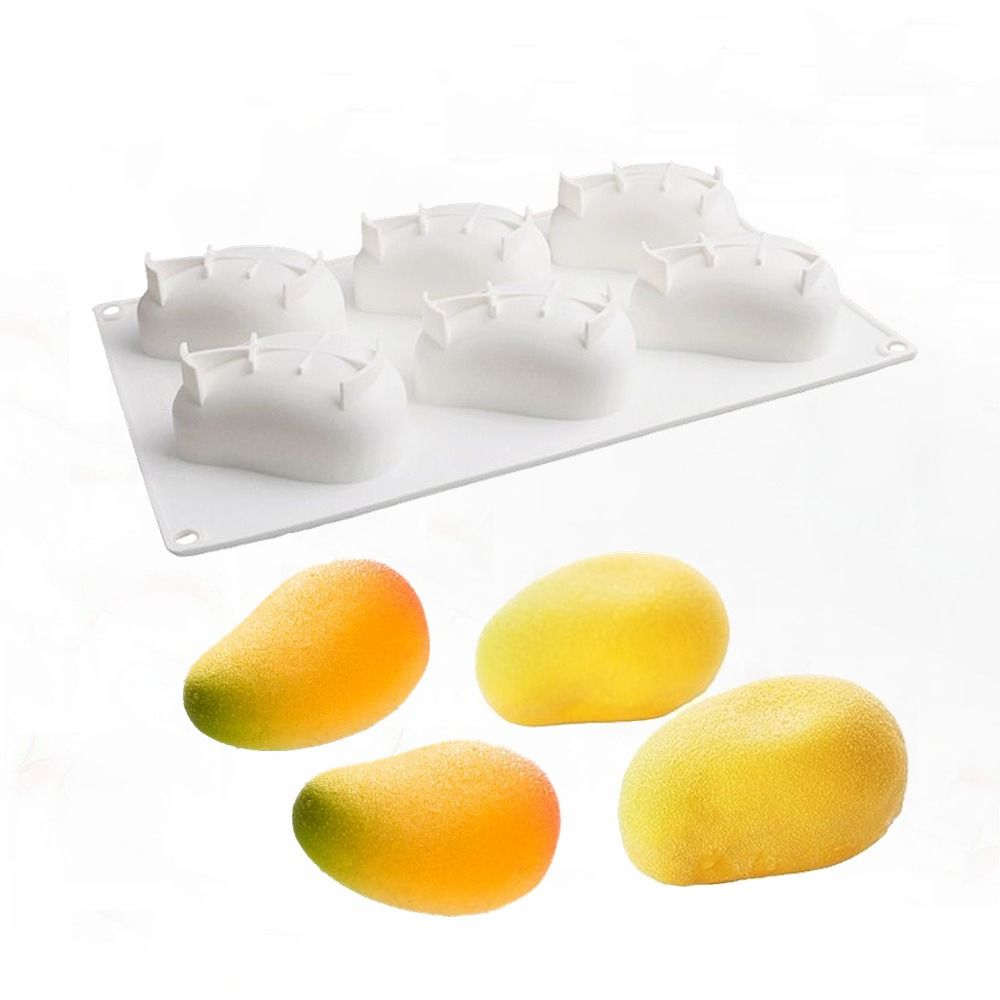 6 Cavity Mango Shaped Cake Mol - Candle Making Class ulasan dan harga