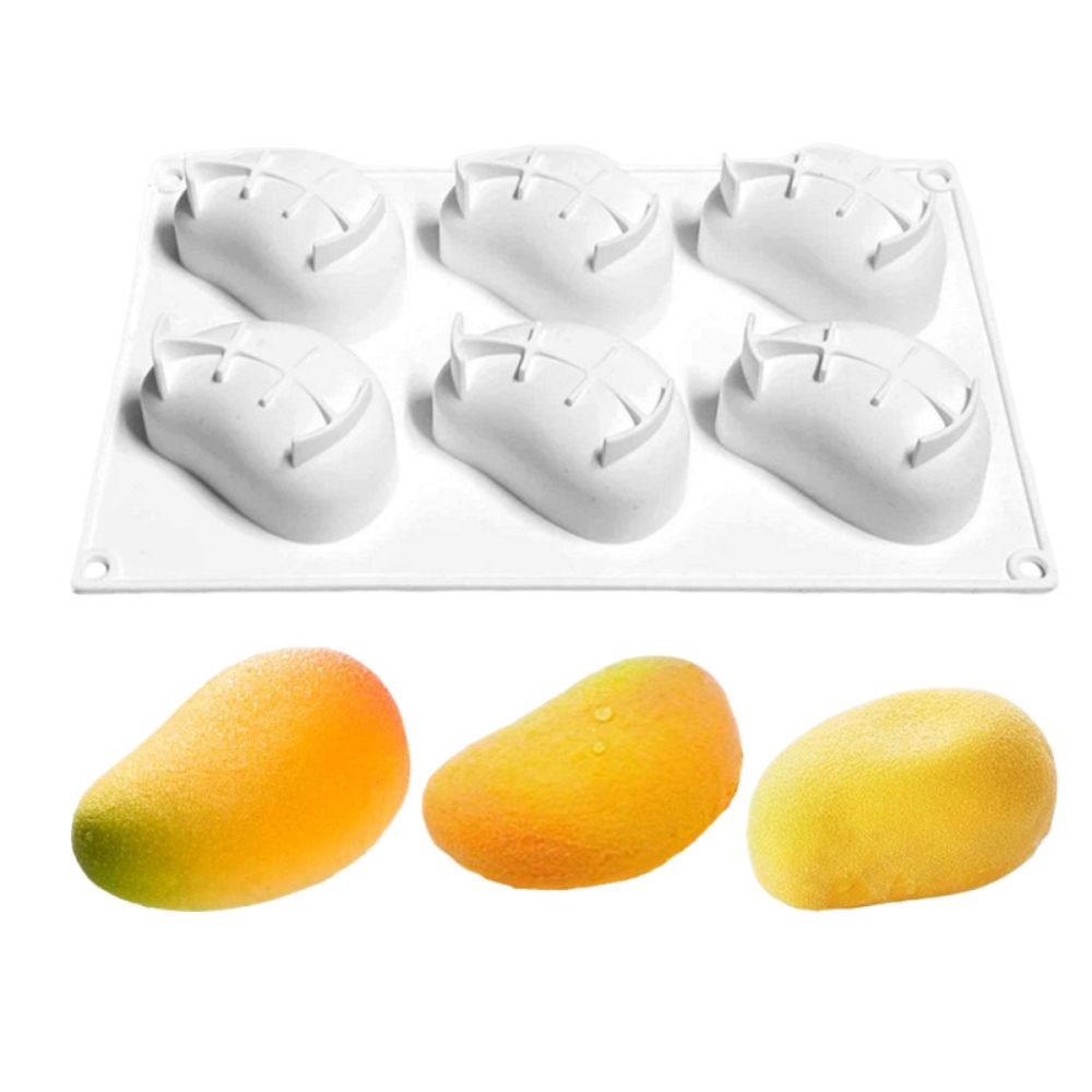 6 Cavity Mango Shaped Cake Mol - Candle Making Class ulasan dan harga