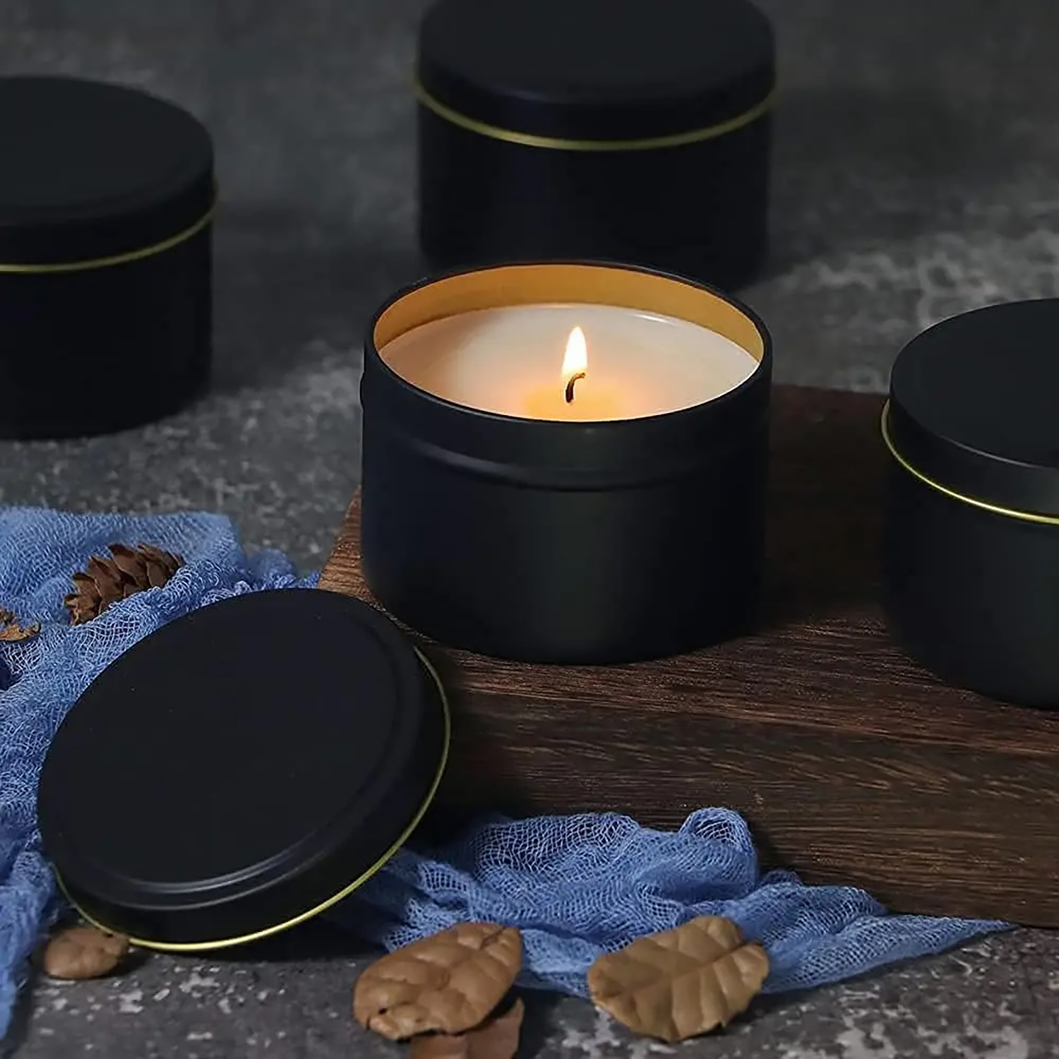 4oz/ 8oz Candle tins with lids - Candle Making Jars Wholesale ulasan dan harga
