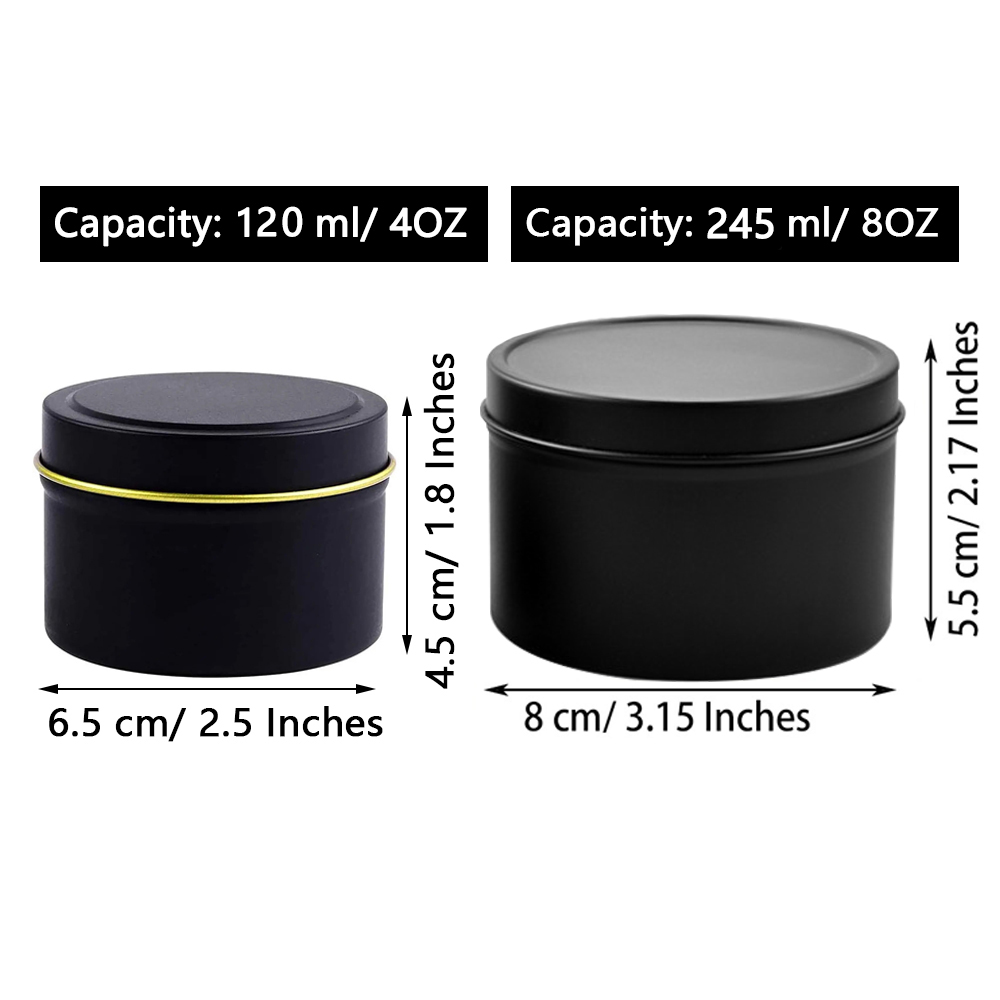 4oz/ 8oz Candle tins with lids - Candle Making Jars Wholesale ulasan dan harga