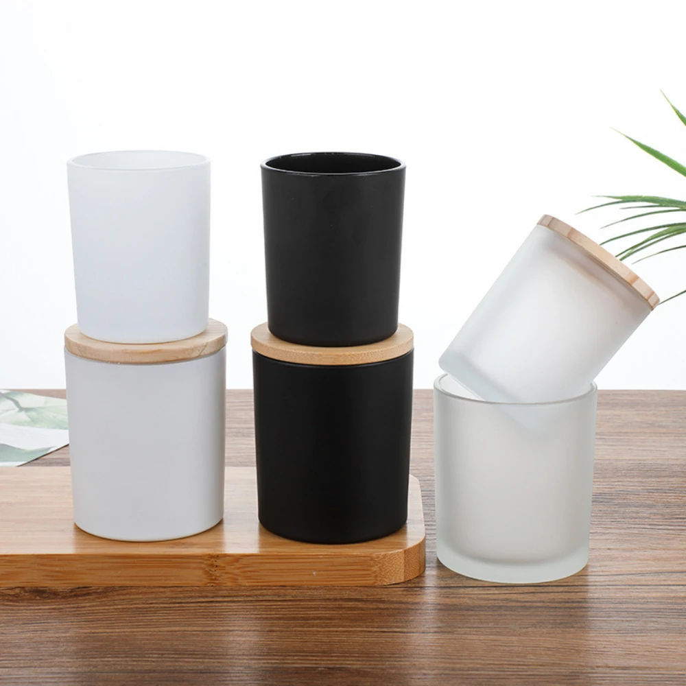Wooden Cover Glass Candle Jars - Candle Making Homewood ulasan dan harga