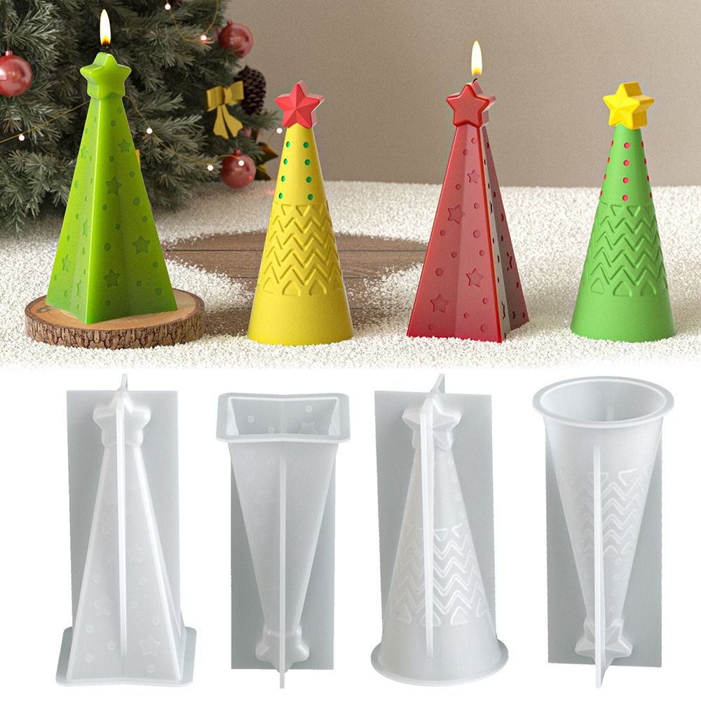 Silicone Christmas Cone Candle - Xmas Candle Making ulasan dan harga