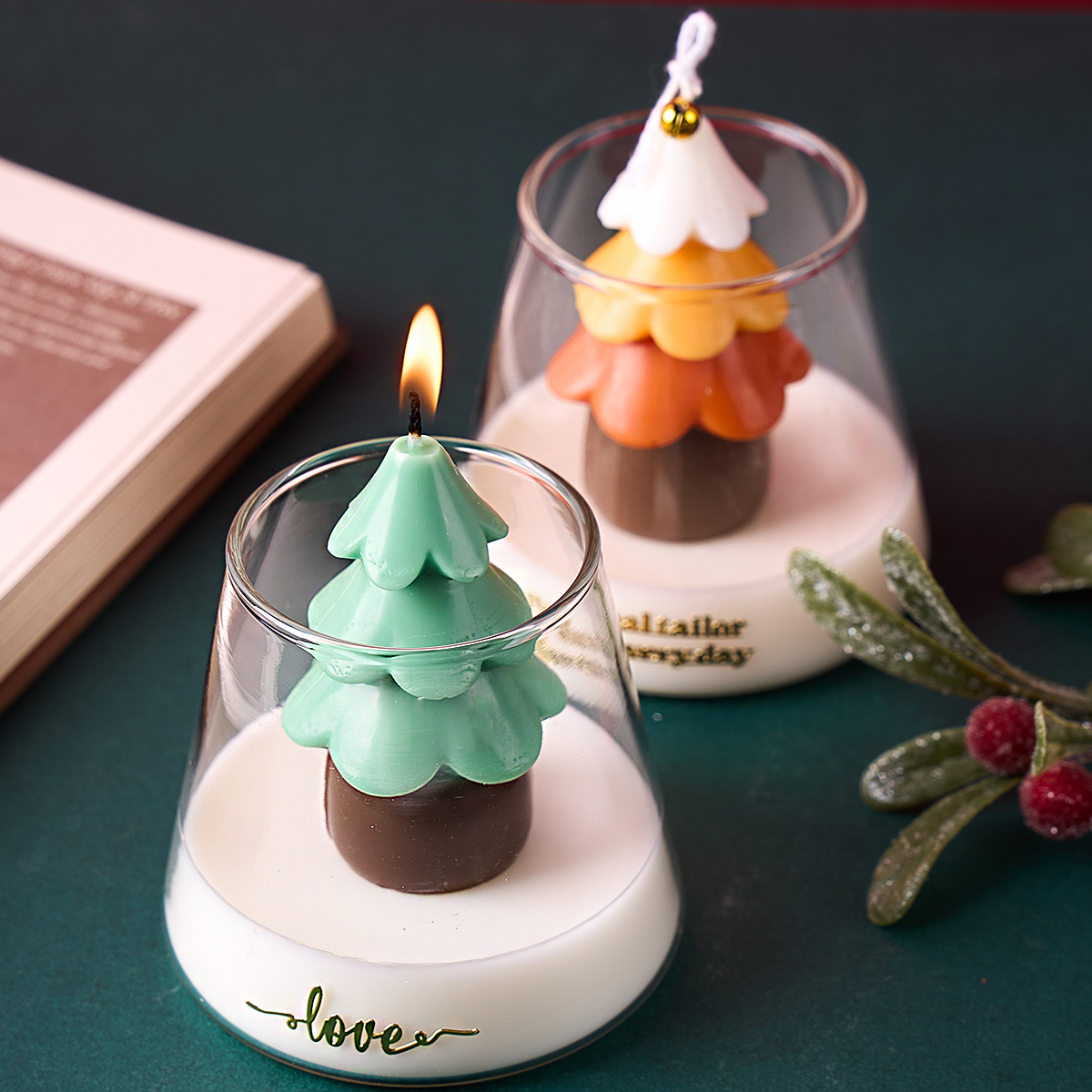 3D Christmas Tree Silicone Mol - Xmas Candle Making ulasan dan harga