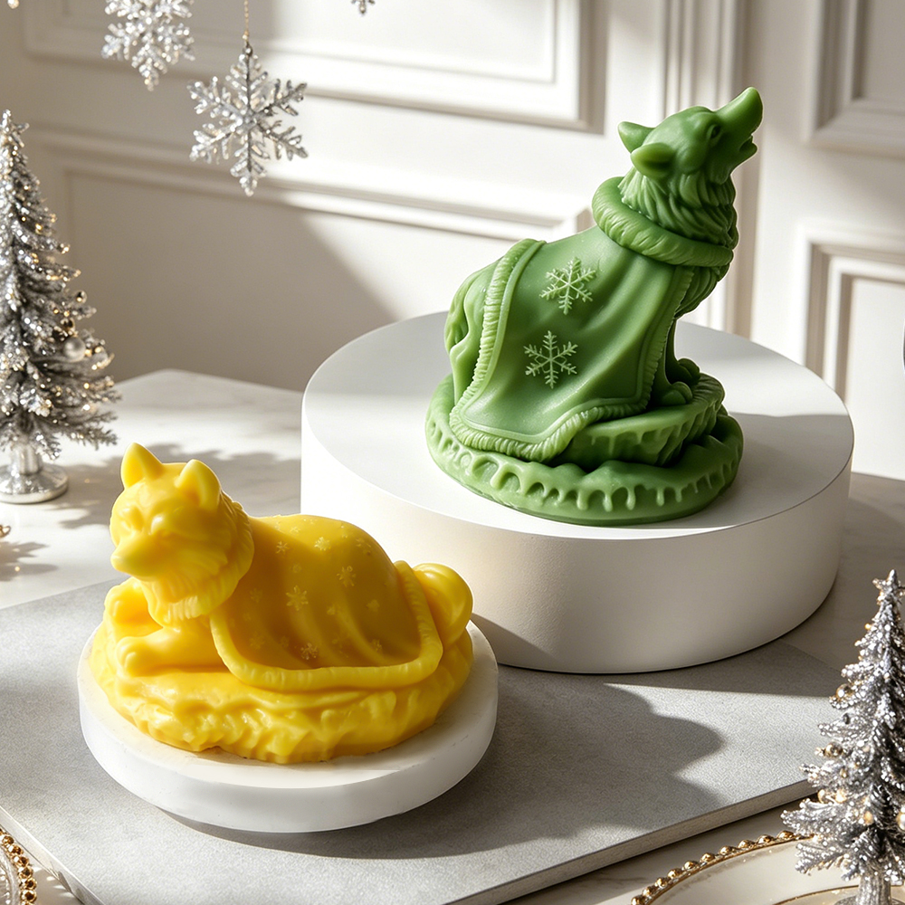 Christmas Snowflake Wolf Silic - Xmas Candle Making ulasan dan harga