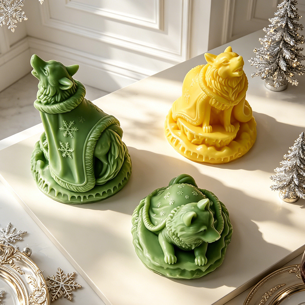 Christmas Snowflake Wolf Silic - Xmas Candle Making ulasan dan harga