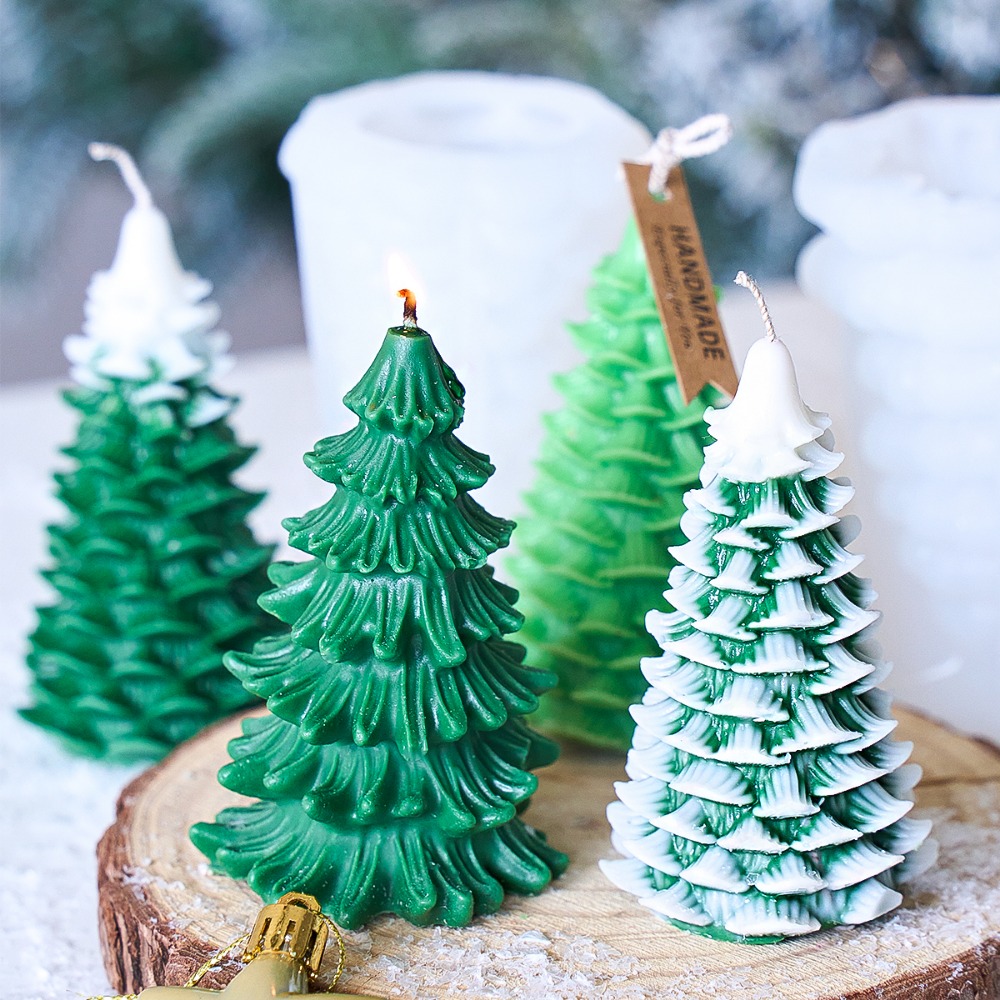 DIY Christmas Tree Silicone Ca - Xmas Candle Making ulasan dan harga