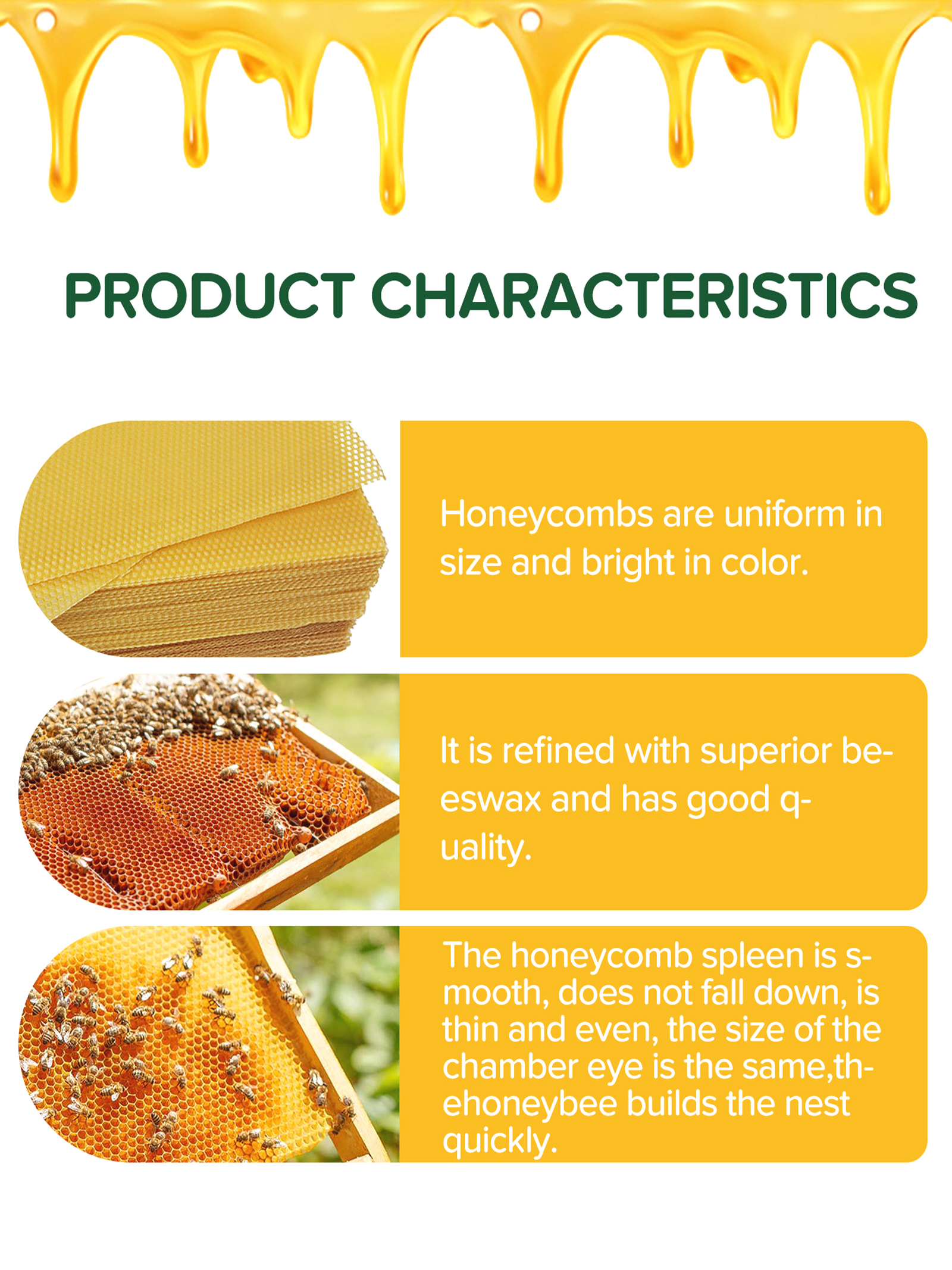 10Pcs Natural Honeycomb Bee Wa - Candle Making Reno ulasan dan harga