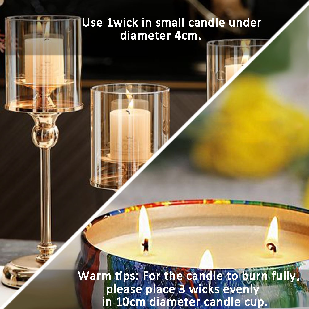 55pcs Flower Candle Wick Wood  - Candle Making Homewood ulasan dan harga