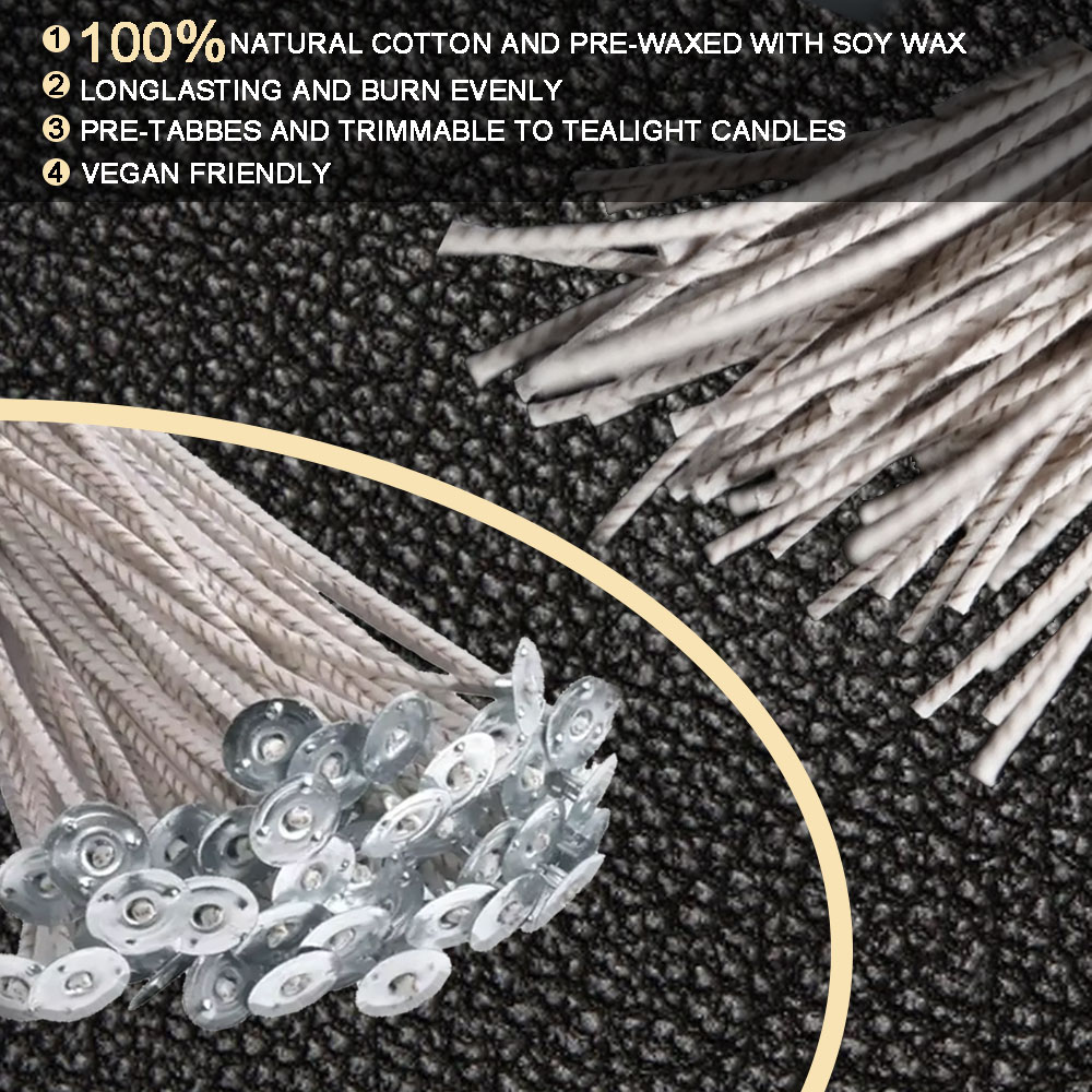 55pcs Flower Candle Wick Wood  - Candle Making Homewood ulasan dan harga