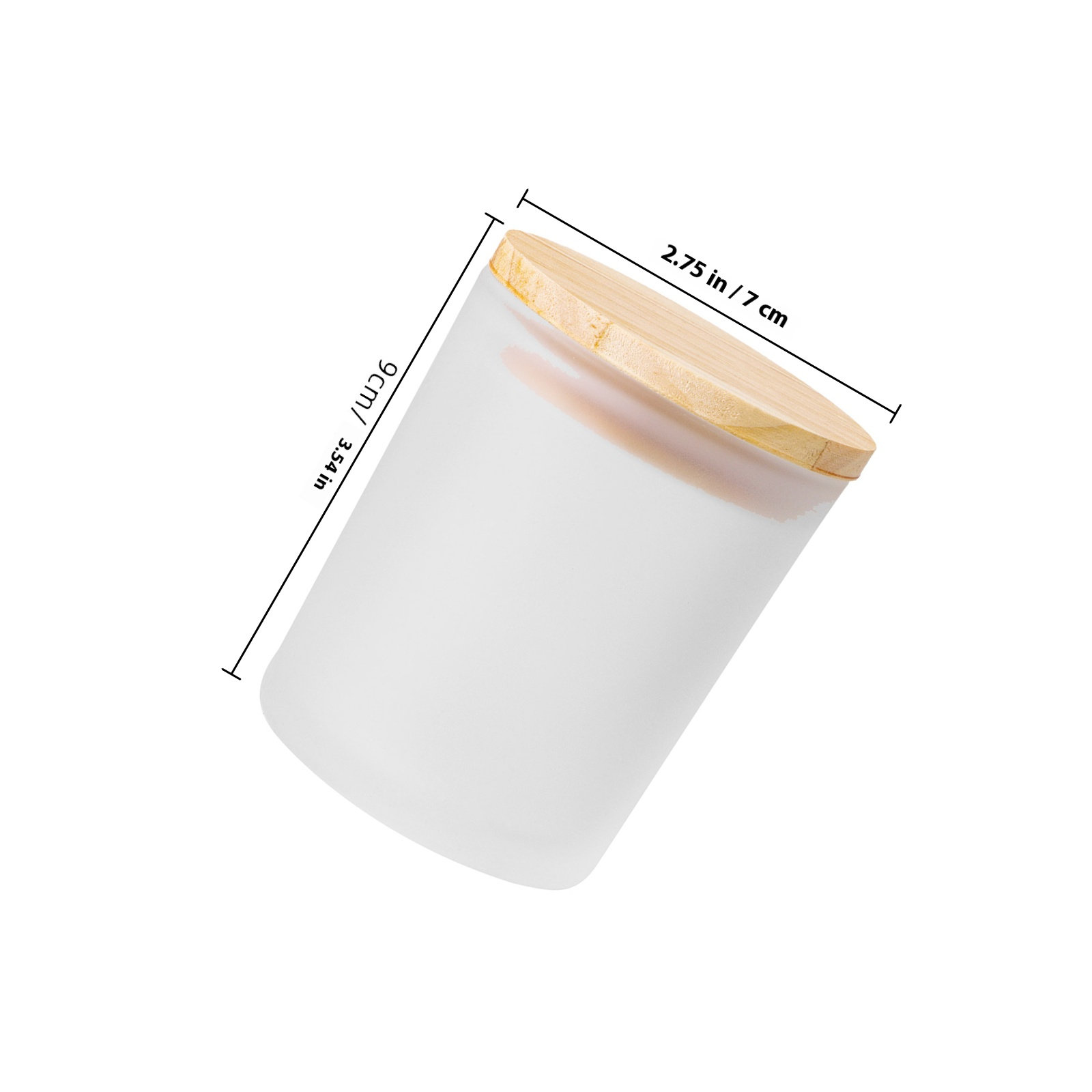 4Pcs Frosted Cups with Lids Gl - Candle Making Jars Wholesale ulasan dan harga