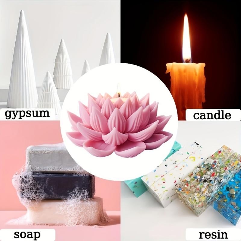 1PC Lotus Flower Candle Mold S - Candle Making Class ulasan dan harga