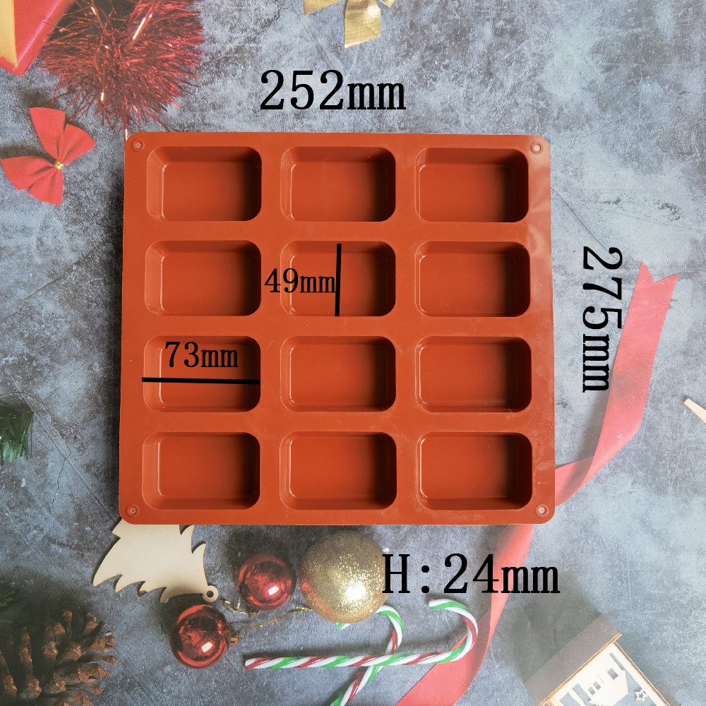 12 Cavity Square Silicone Soap - Candle Making Reno ulasan dan harga