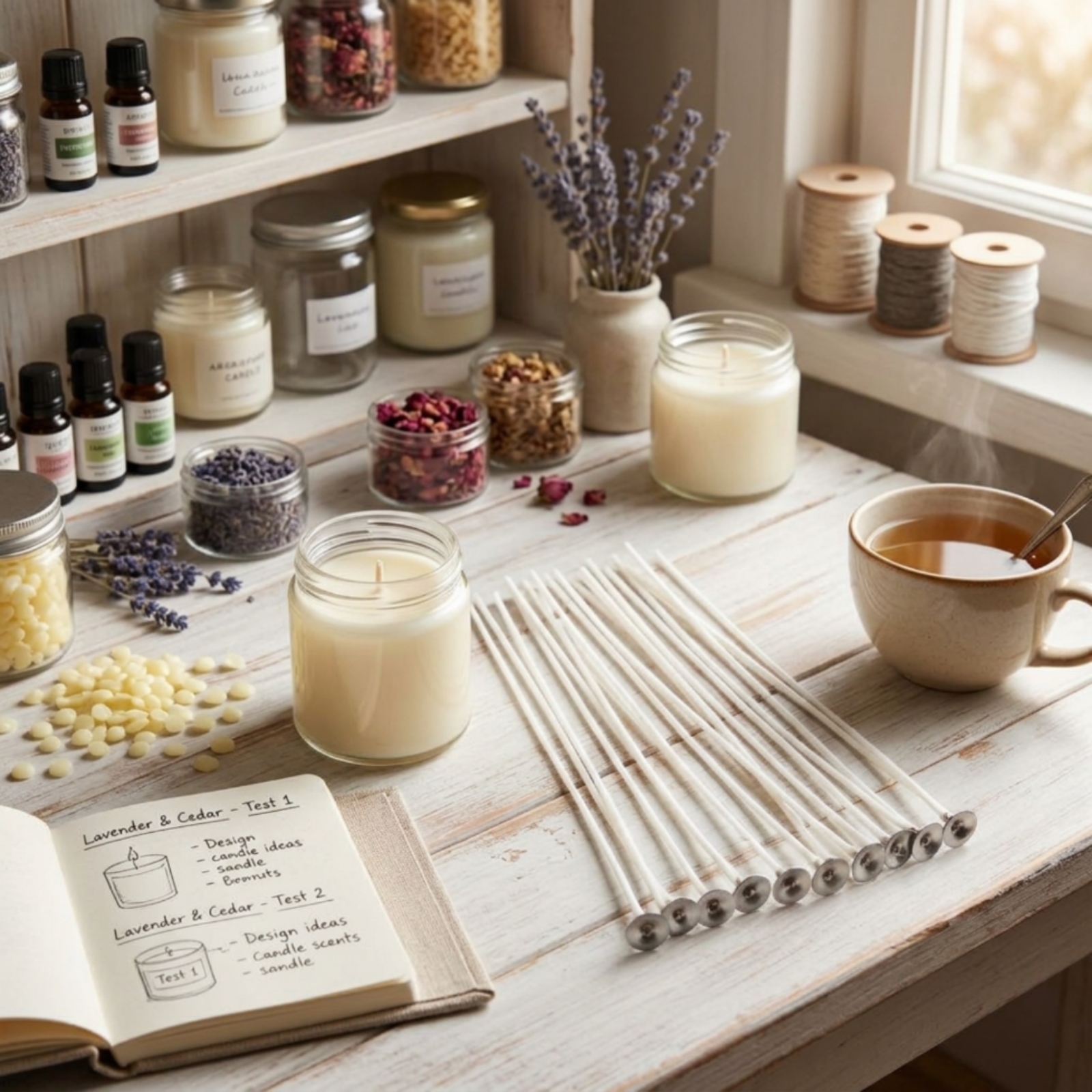 Candle Wick Smokeless Cotton C - Wood Wick Crackle ulasan dan harga