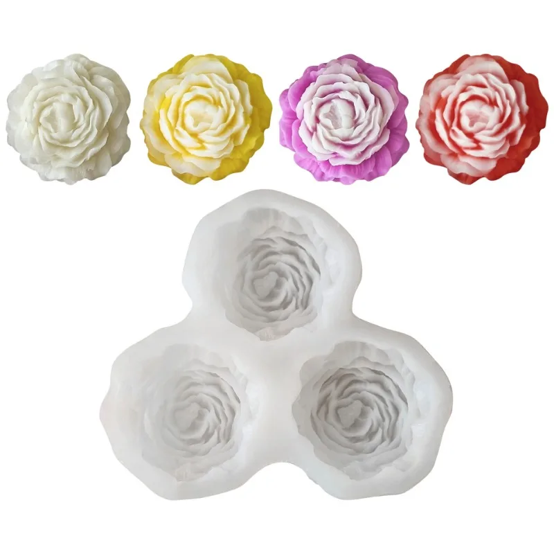 Peony Flower Candle Silicone M - Candle Making Items ulasan dan harga