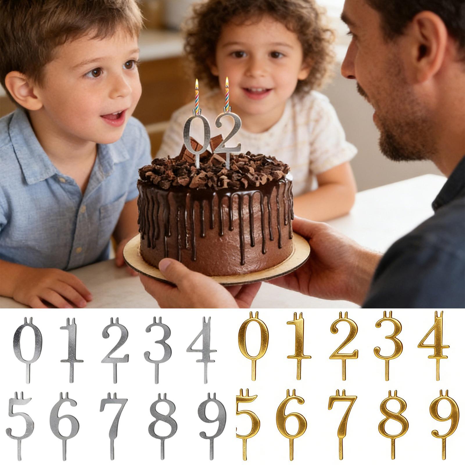 10pcs 0-9 Number Cake Toppers  - Candle Making Items ulasan dan harga