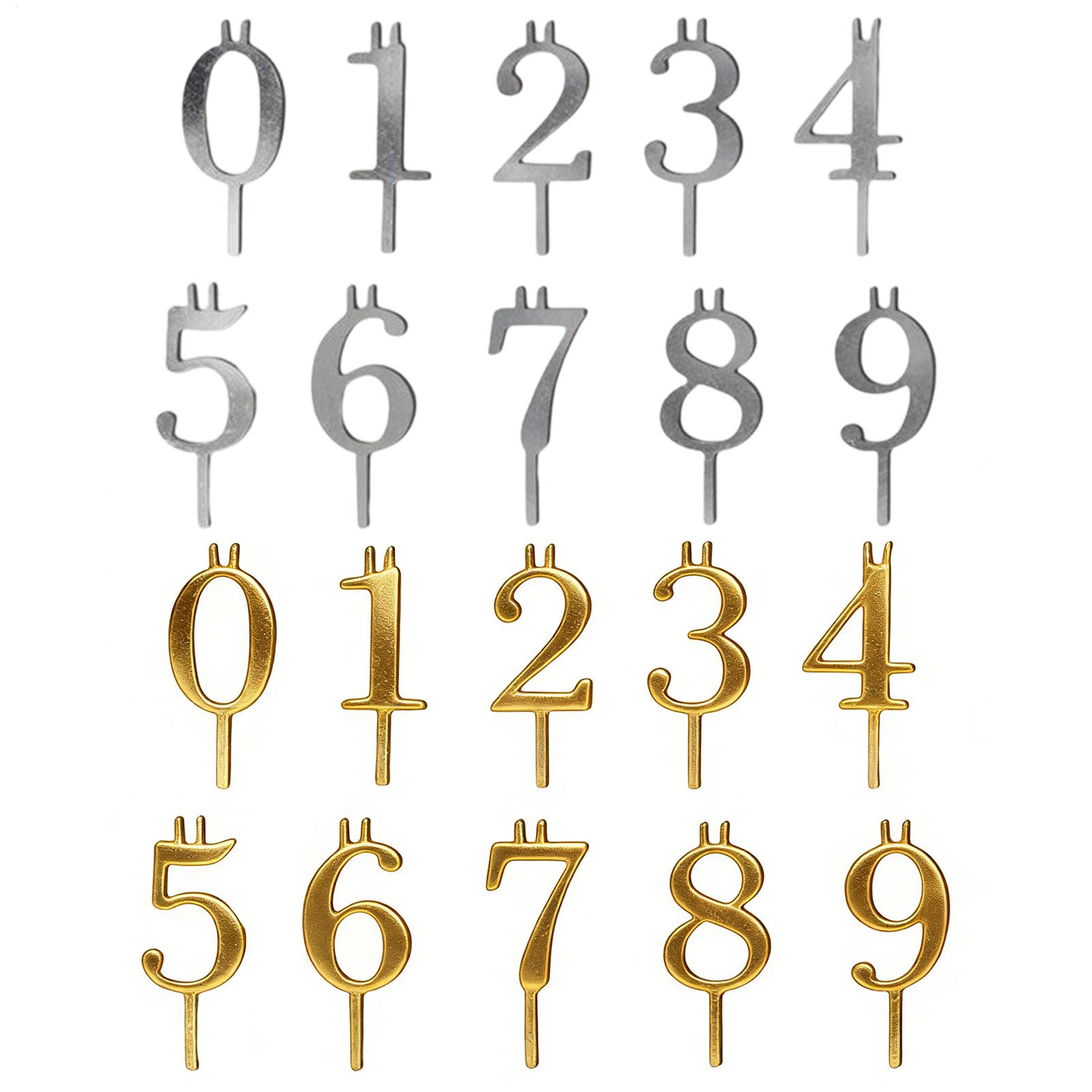10pcs 0-9 Number Cake Toppers  - Candle Making Items ulasan dan harga